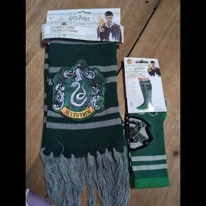 Harry Potter Slytherin Scarf And Sock Bundle
